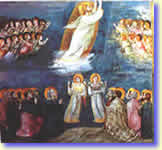 Giotto, Storie di Cristo, L' Ascensione, Cappella degli Scrovegni, Padova