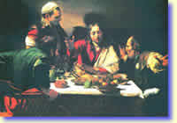 Caravaggio, Cena di Emmaus, National Gallery, Londra