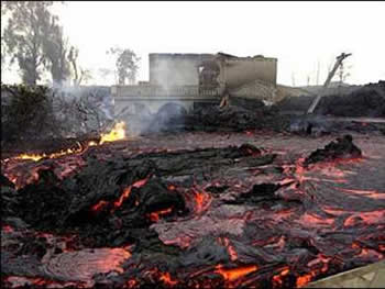 Eruzione del vulcano a Goma