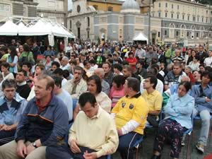 L'inaugurazione della mostra