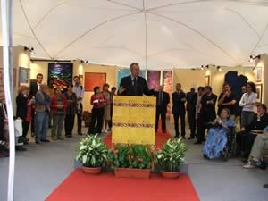L'inaugurazione della mostra