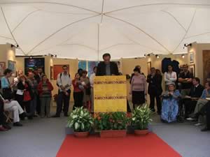 L'inaugurazione della mostra