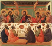 Duccio da Boninsegna, L'ultima cena, Museo dell'Opera del Duomo, Siena