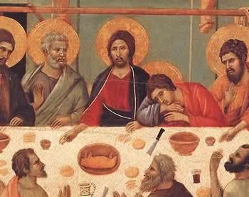 Duccio da Boninsegna, L'ultima cena, Museo dell'Opera del Duomo, Siena