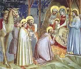 Giotto, Epifania, Cappella degli Scrovegni, Padova, .
 