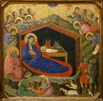 Duccio di Buoninsegna, Natività (particolare), Andrew W. Mellon Collection, National Gallery of Art