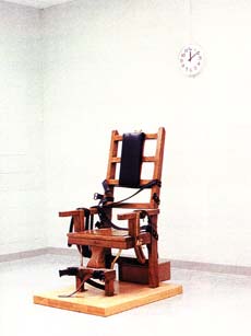 La sedia elettrica nel carcere di Greensville (Virginia)