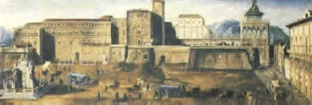 Un'immagine d'epoca del palazzo dei normanni