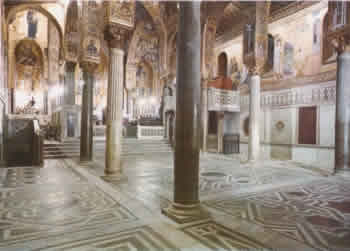 L'interno della cappella palatina