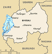 Cartina del Ruanda