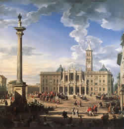 Santa Maria maggiore in un'immagine d'epoca