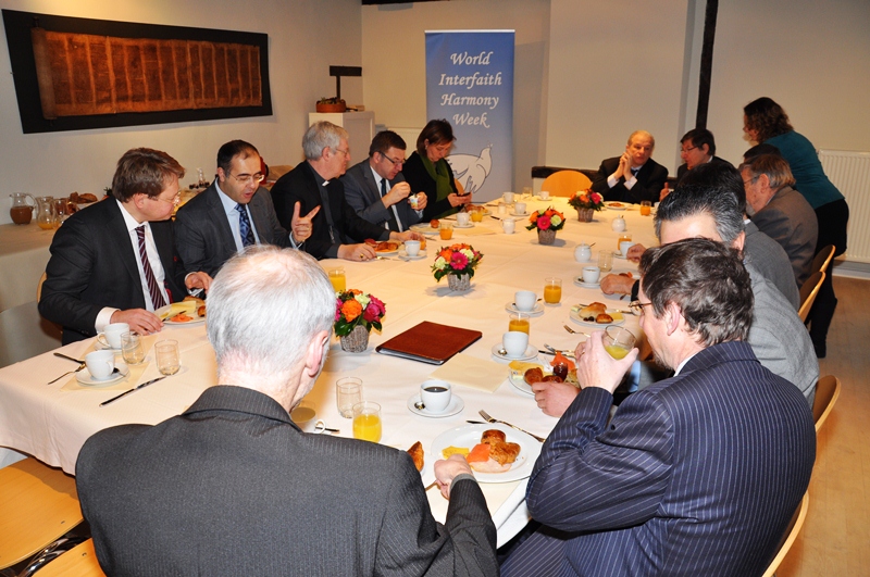 Un momento di incontro dell'Interfaith Harmony Breakfast