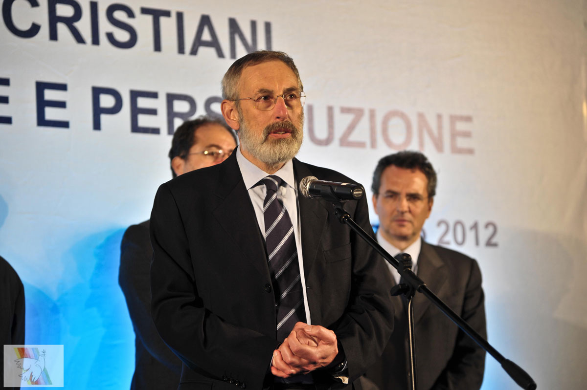 L'intervento del Rabbino Di Segni alla Fiaccolata di solidarietà per i cristiani vittime di discriminazione e persecuzione